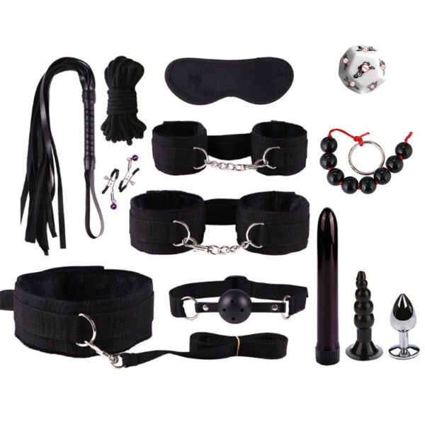 13-Piece Bondage Strap Set — Adjustable Restraints for Couples Play CB01