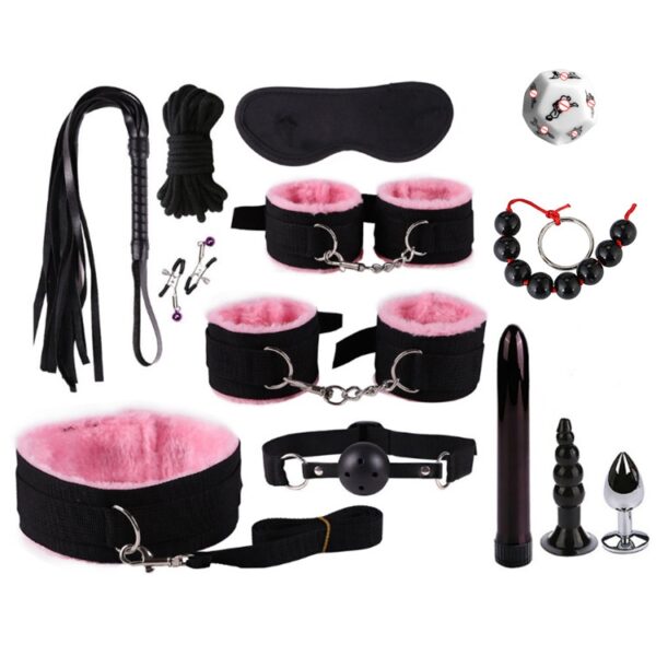 13-Piece Bondage Strap Set — Adjustable Restraints for Couples Play CB01