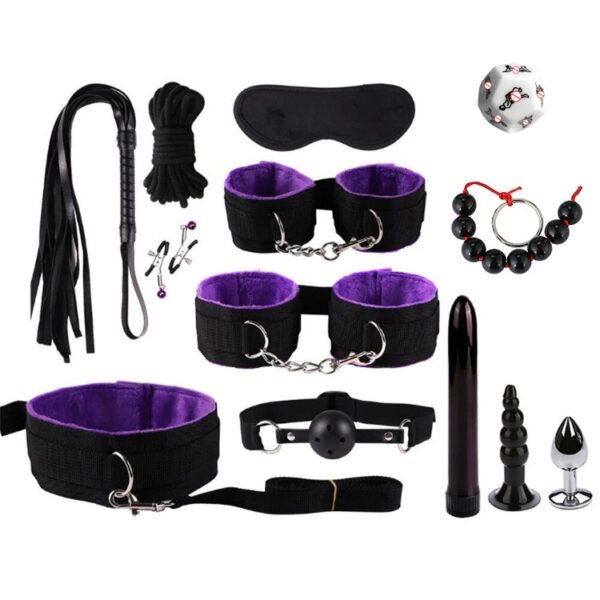 13-Piece Bondage Strap Set — Adjustable Restraints for Couples Play CB01