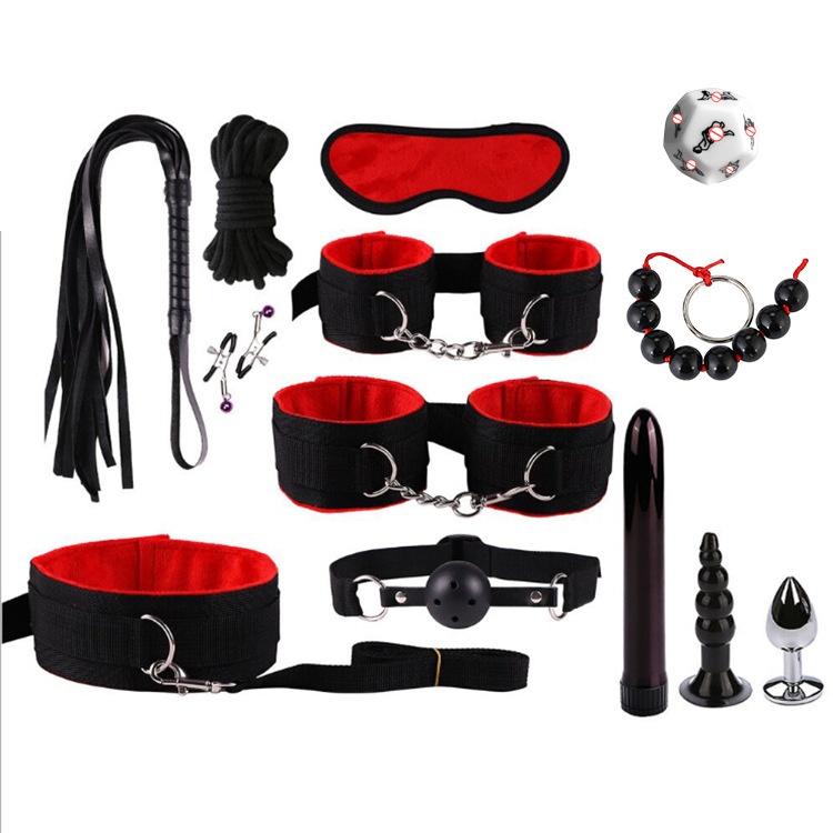 13-Piece Bondage Strap Set — Adjustable Restraints for Couples Play CB01