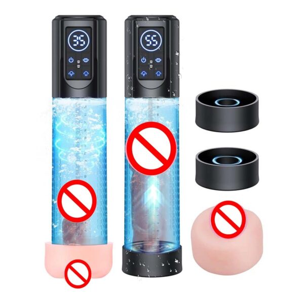 Male Enlargement & Sensitivity Trainer – Vacuum Suction Stroker with LED Display MR01
