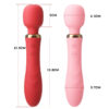Dual-Action Heating Vibrator for Women – Powerful G-Spot Massage Wand w03