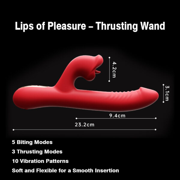 Lips of Pleasure – Automatic Thrusting & Vibrating Wand W08