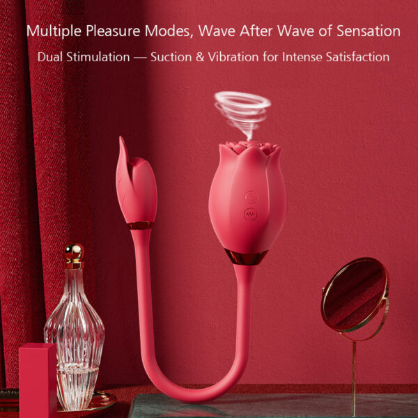 Ultimate Sucking Vibrator – Dual Action Clit & G-Spot Pleasure Wand for Fast, Intense Climaxes W06