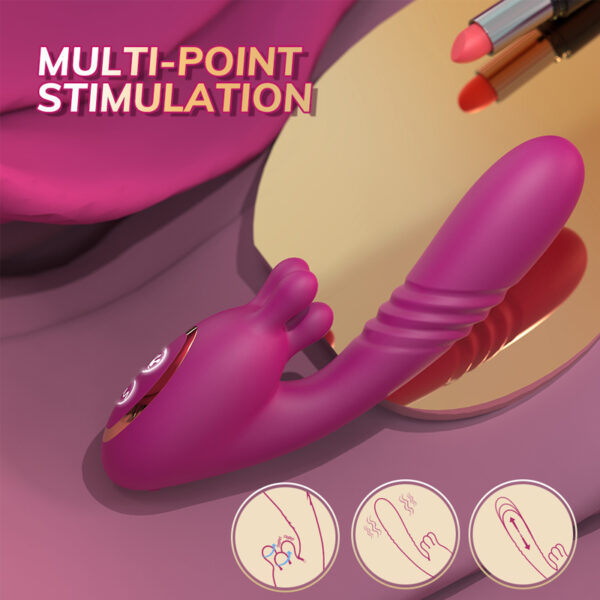 Kneading & Thrusting Vibrator for Women – Dual-Action Deep Vibration Wand W11