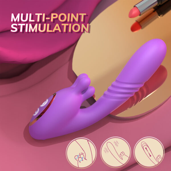 Kneading & Thrusting Vibrator for Women – Dual-Action Deep Vibration Wand W11