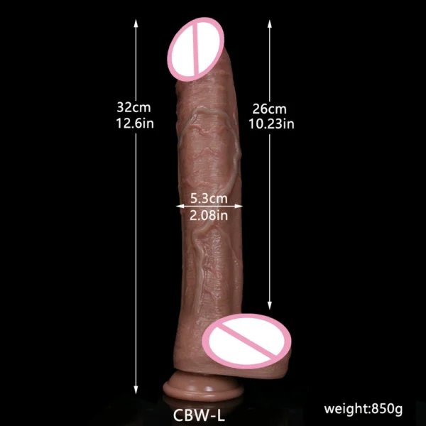 Thick & Long Realistic Dildo – Dual-Use Pleasure Toy for Deep Anal and Vaginal Fun WD04