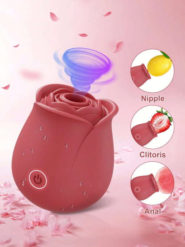 Rose Blossom Vibrator – Suction & Vibration Clitoral Massager WB02