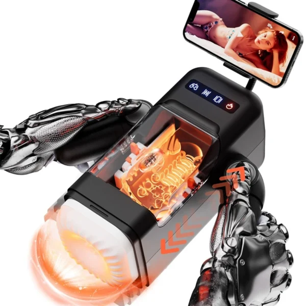 O1CN01F0U21g1M5Sr9Bn7mH_!!2214193061383-0-cib.jpg_ Automatic Thrusting & Warming Male Stroker – Powerful Vibrating Penis Masturbator MM03