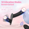 Strap-On Double-Ended Vibrator – 10-Mode Deep Pleasure Play CS02