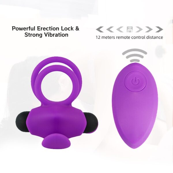 Remote-Controlled Dual Ring – Strong Vibes & Lasting Lock CR07