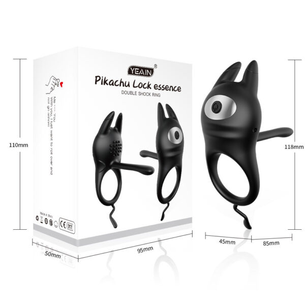 Dual-Vibe Couples Ring with Teasing Accessories CR04