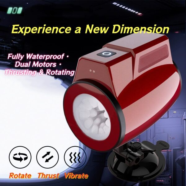 Automatic Thrusting & Rotating Dual-Orifice Masturbator MM07