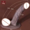 Real Skin Dildo with Strong Suction WD07
