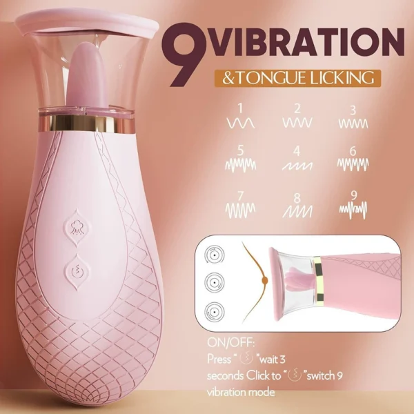 Multi-Mode Vibrator & Suction Toy — Intense Pleasure WB08