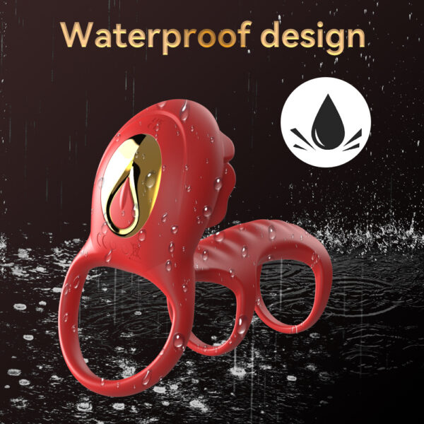 Triple-Ring Vibrating Cock Ring – 9 Modes CR08