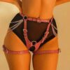 Leather Chain Body Harness — Couples BDSM Play CB10