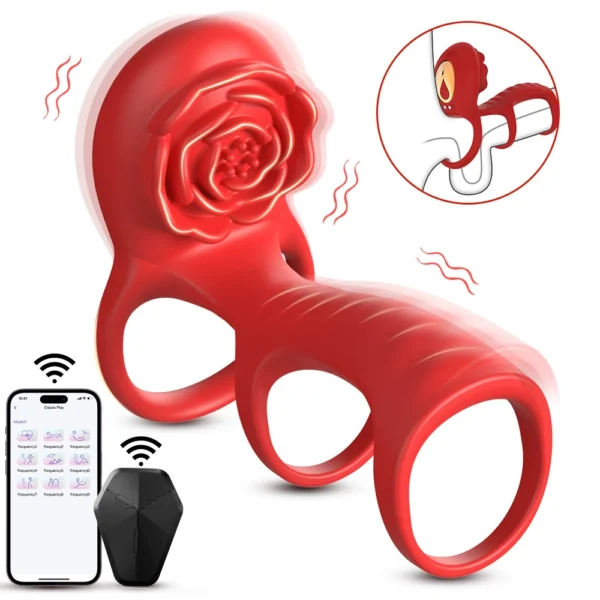 Triple-Ring Vibrating Cock Ring – 9 Modes CR08