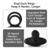 Remote-Controlled Dual Ring – Strong Vibes & Lasting Lock CR07