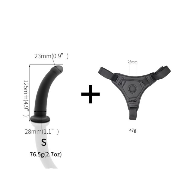 Adjustable Strap-On Harness with Realistic Dildo – For Women, Les Couples & Gay Play CS01