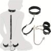 BDSM Restraint Set — Adjustable Collar, Handcuffs & Anal Hook CB08