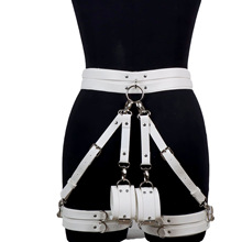 Leather Thigh Restraints — Adjustable BDSM Play Gear CB09