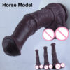Huge Horse Dildo Realistic Animal Cock with Strong Suction Cup – Extra Large Anal Plug for Intense Masturbation & Deep Pleasure WD03