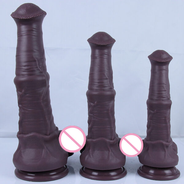 Huge Horse Dildo Realistic Animal Cock with Strong Suction Cup – Extra Large Anal Plug for Intense Masturbation & Deep Pleasure WD03