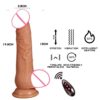 Automatic Telescopic Silicone Dildo – Heated & Vibrating WD09