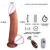 Automatic Telescopic Silicone Dildo – Heated & Vibrating WD09