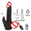 Automatic Telescopic Silicone Dildo – Heated & Vibrating WD09