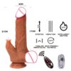 Automatic Telescopic Silicone Dildo – Heated & Vibrating WD09