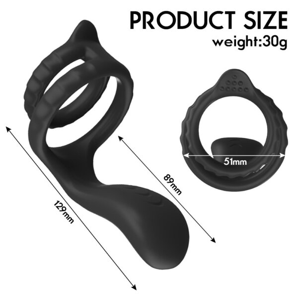 Vibrating Penis Ring & Prostate Massager for Men CR10